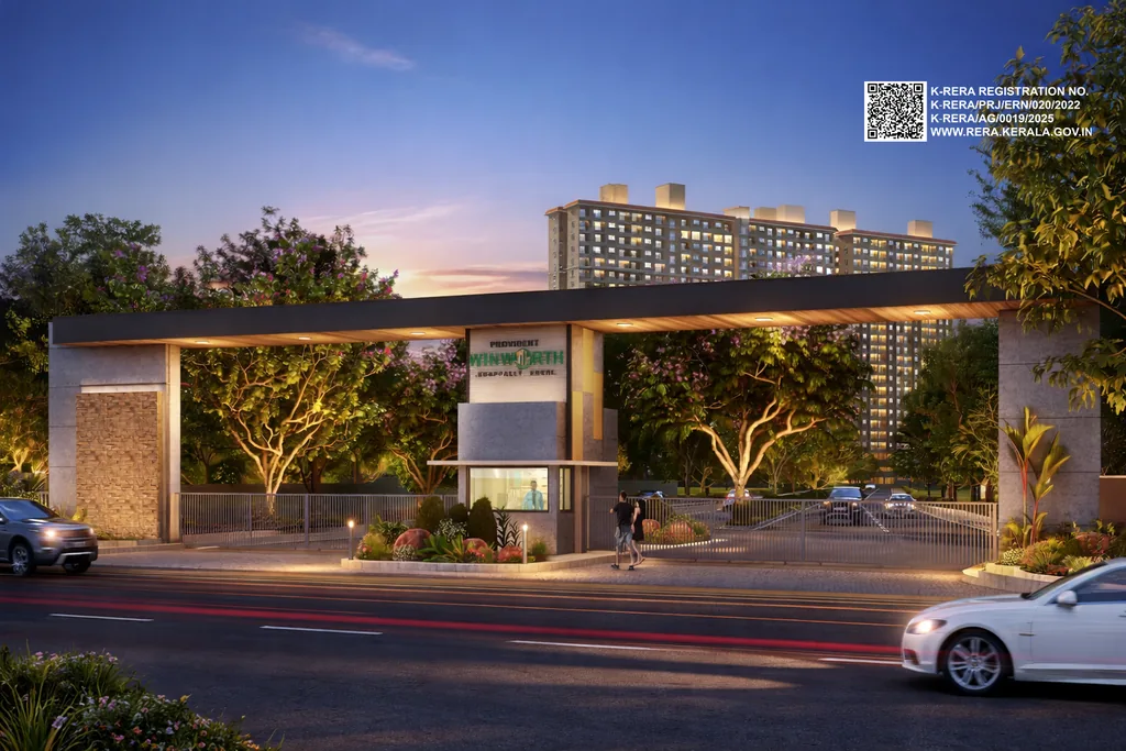 Entrance arch at Provident Winworth, Edappally Kochi
