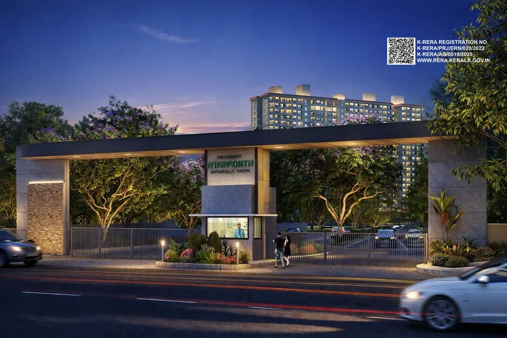 Arrival gateway at Provident Winworth, Edappally Kochi